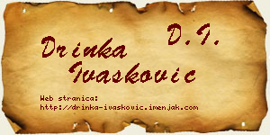 Drinka Ivašković vizit kartica